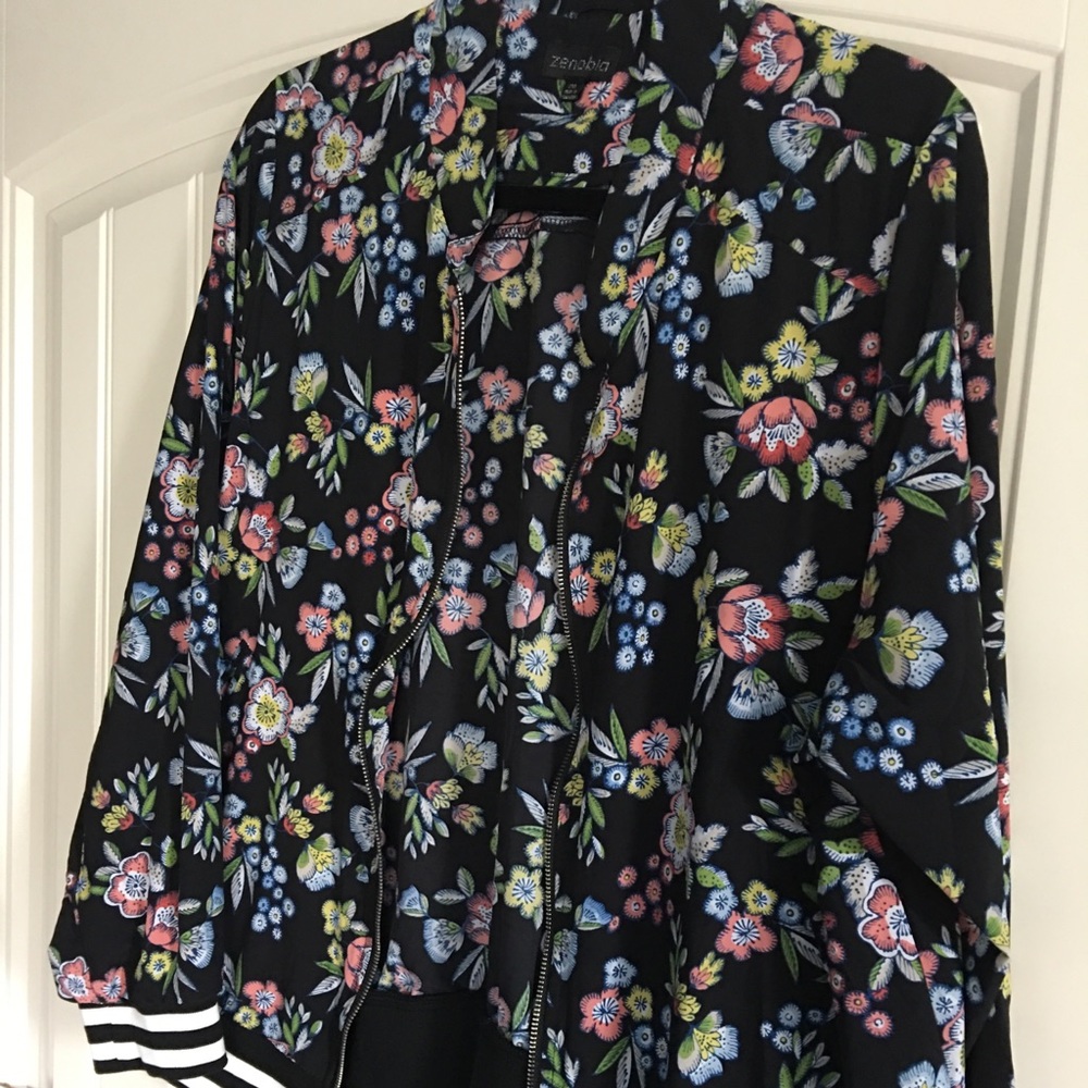 Floral Bomber Jacket